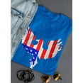 thumbnail image 3 of USA Eagle Flag Design Women T-Shirt, Female x-Large, 3 of 4