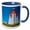 Blue/White, variant on 3drose, Canada, Newfoundland, St. Anthony. Lighthouse at Fishing Point, 11oz Magic Transforming Mug