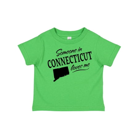 

Inktastic Someone in Connecticut Loves Me Gift Toddler Boy or Toddler Girl T-Shirt