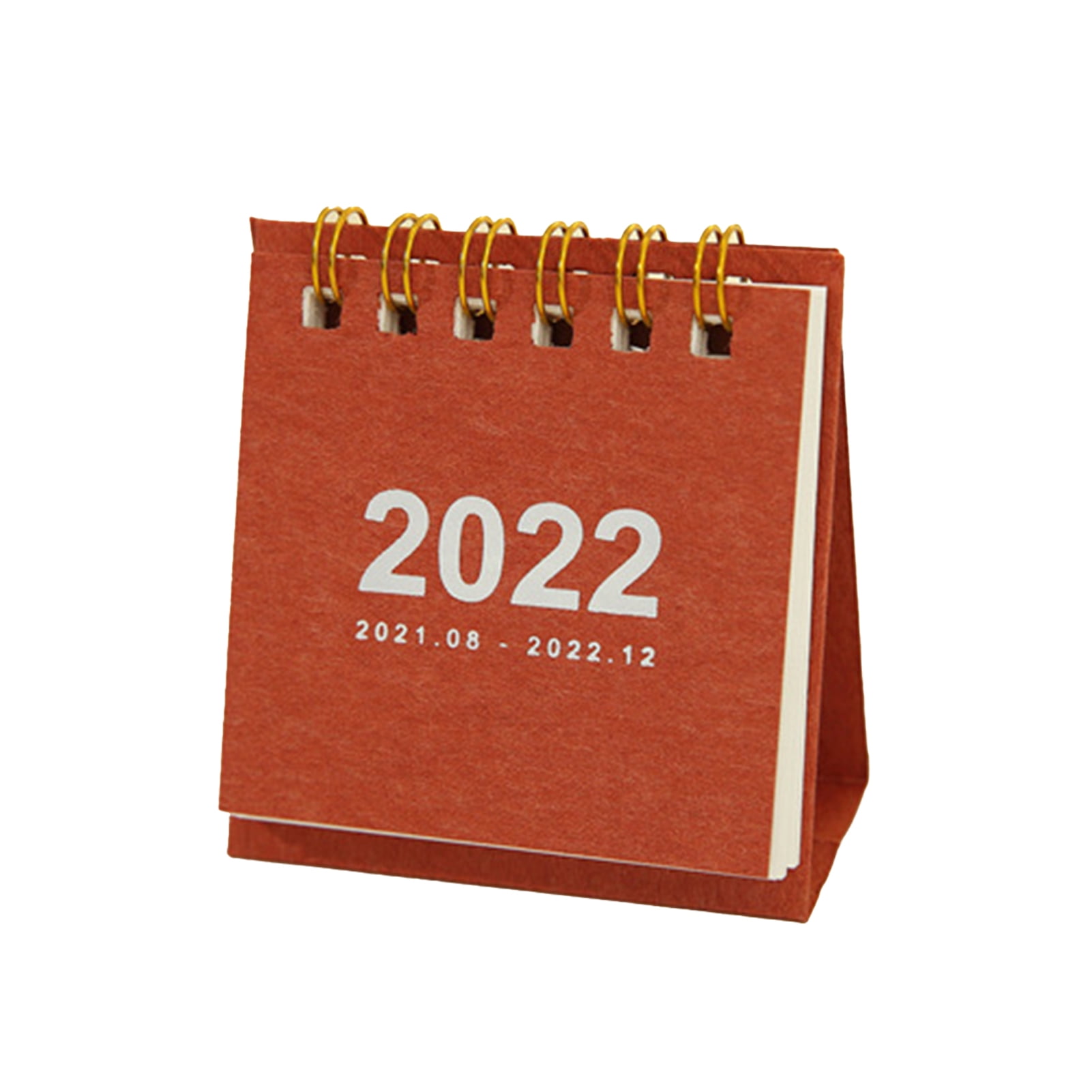 Naturegr Small Size Desk Calendars Innovative Monthly Pages Solid Color 2022 Stand Up Table