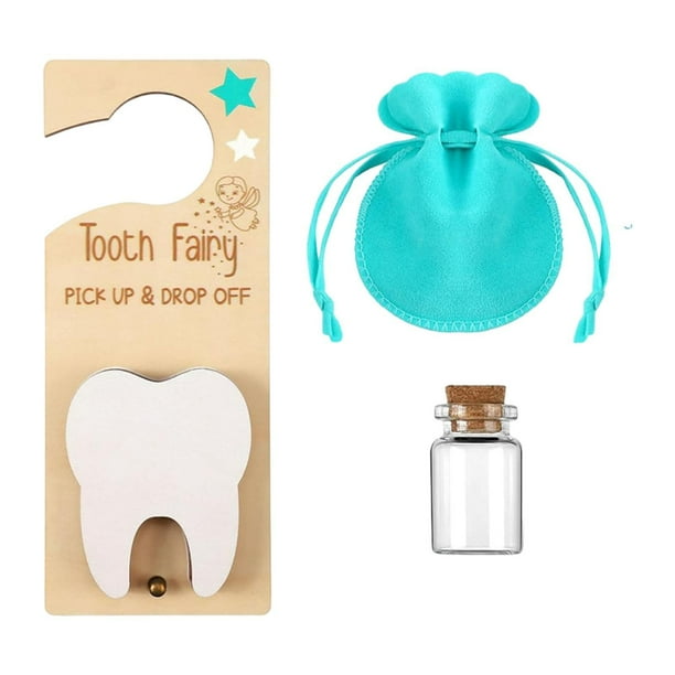 Percha para puerta con forma de hada de los dientes,Percha de puerta con forma de hada de los dientes para regalar a niños y niñas,Caja para recoger dinero del Hada de los Dientes,Estuche de