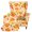 Fall Pumpkin Leaf, variant on COEQINE Wingback Chair Cover Purple Leopard Print Wing Backed Chair Slipcover, Separate Cushion Cover, Stretch Furniture Protector, Machine Washable, Non-Slip