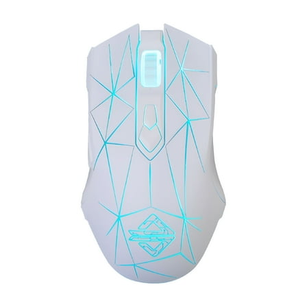 GJX 7 RGB Backlit Modes Wired Professional E-sport Gaming Mouse Adjustable DPI 750/1000/1250/1500/1750/2000/2500 White Pattern