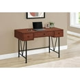 thumbnail image 3 of Monarch Specialties Computer Desk, Home Office, Laptop, Storage Drawers, 48"l, Work, Metal, Laminate, Brown, Black, Transitional, 3 of 4
