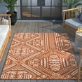 thumbnail image 3 of Well Woven Medusa Khalo Modern Tribal Orange 5'3" x 7'3" Indoor Outdoor Area Rug, 3 of 3