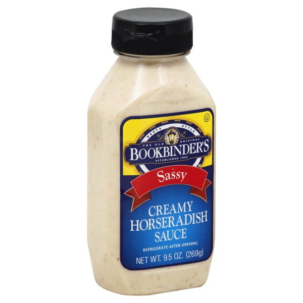 Bookbinder's Creamy Horseradish Sauce Sassy, 9.5 OZ