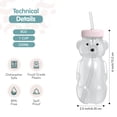 thumbnail image 4 of Straw Cup The 730 Project Honey Bear, 240 ml, paquete de 3 cerezos en flor, 4 of 6