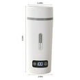 thumbnail image 3 of Herrnalise Travel Electric Kettle Portable Mini Tea Coffee Kettle Water Boiler,Water Heater with 4 Temperature Control,Stainless Steel with Auto Shut-Off & Boil Dry Protection,BPA-Free (White), 3 of 9