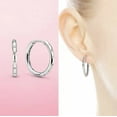 thumbnail image 2 of Pendientes de oro de 18 quilates Pendientes de tuerca Colorfast Pendientes de acero de titanio de alta calidad TUNC Sencillez, 2 of 3