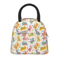 thumbnail image 1 of Fotbe Boho Bunny Bolsa de Almuerzo con Estampado, Lonchera Aislada, Contenedor de Comida Reutilizable Tipo Cooler a Prueba de Fugas, 1 of 6