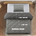 thumbnail image 6 of Lux Decor All-Season Comforter Sets Twin 2 Piece, Reversible Bedding Set with Diamond Quilted Design Comforter and 1 Pillow Sham, Lightweight & Cozy Set de Cama Gray/Dark Gray, 6 of 9