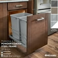 thumbnail image 2 of Rev-A-Shelf Double 27 Quart Pullout Soft Close Waste Container, White, 2 of 11