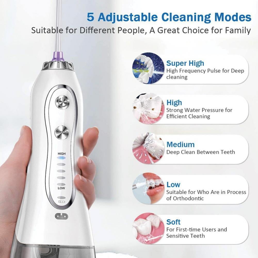Bullpiano Water Flosser Portable Dental Oral Irrigato, Water Flossers
