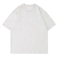thumbnail image 6 of Afuyipoi Men's Plus Size Solid Crew Tee,Roomy Relaxed Cut Extended Big & Tall Sizing 100% Cotton Casual Comfort Wear Gray 3XL, 6 of 6