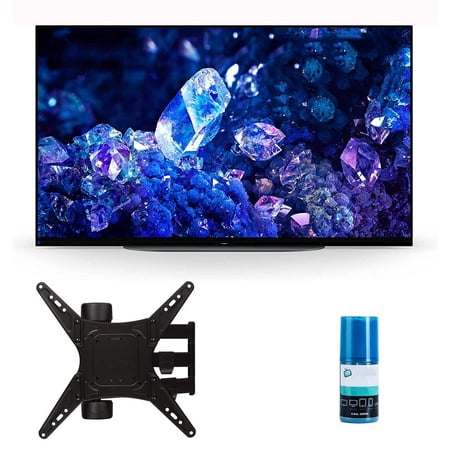 Sony XR42A90K 42-inch 4K Bravia XR OLED HDR Smart TV with Walts TV Full Motion Mount for 32-65" Compatible TVs and Walts Screen Cleaner Kit (2022)