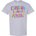 thumbnail image 3 of Inktastic Everything is Gonna Be Alright Inspirational Quote T-Shirt, 3 of 5
