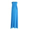 thumbnail image 4 of hde women's strapless maxi dress plus size tube top long skirt sundress cover up,large,blue, 4 of 4