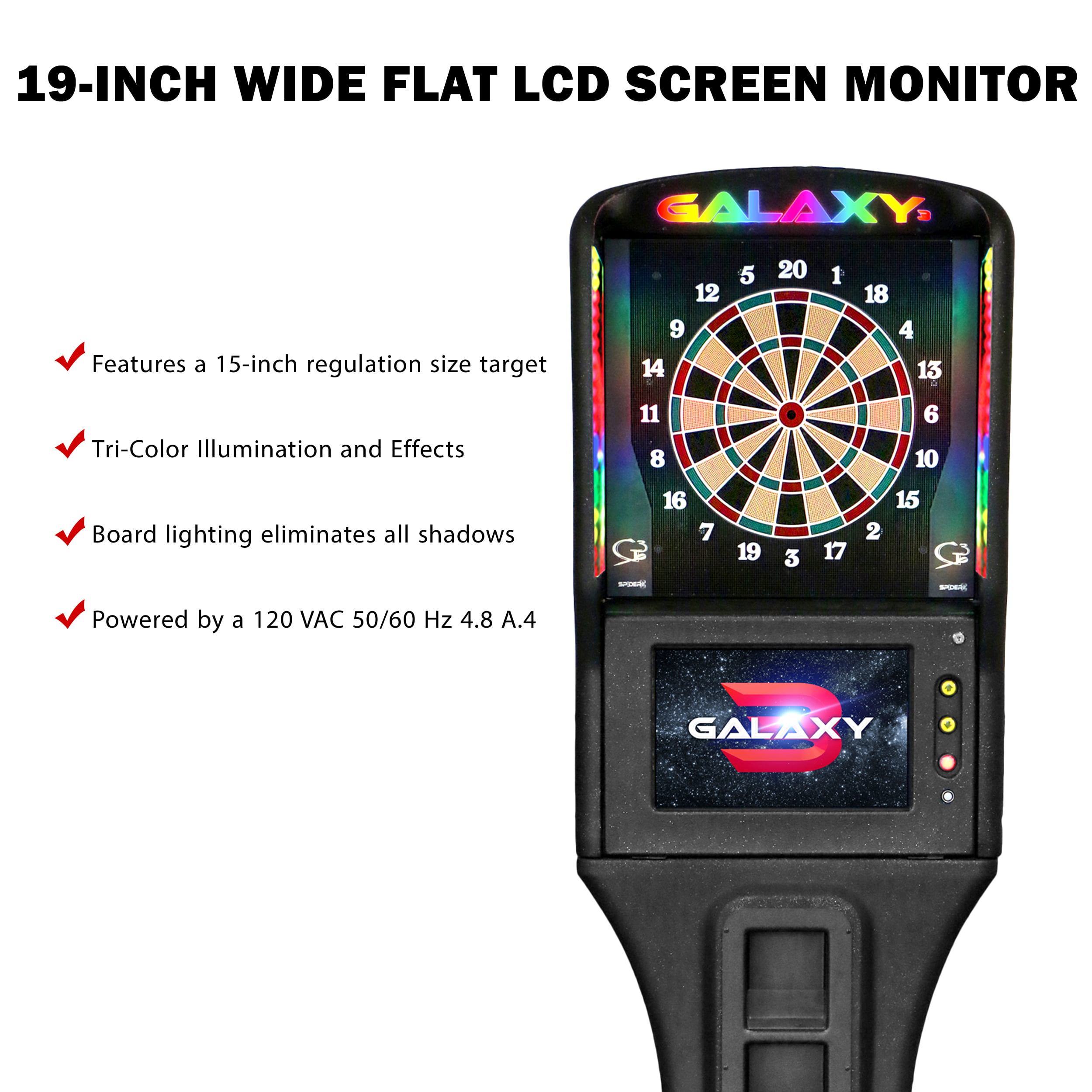 Arachnid Spider 360 3000 Series Electronic Home Dartboard (Touch to Flip)  🕷️🎯 – Game Room Shop