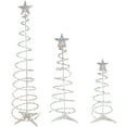 thumbnail image 2 of Northlight Set of 3 Lighted Multi-Color Spiral Christmas Trees - 3', 4', and 6', 2 of 9