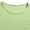 thumbnail image 6 of Men's Big and Tall Crewneck Cotton Linen T-Shirt, Loose Fit Longline Extra Long Beach Tee, Lightweight Breathable Hipster Summer Casual Tops, Sizes S-3XL Green, 6 of 7