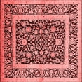 thumbnail image 1 of Ahgly Company Indoor Square Oriental Red Traditional Area Rugs, 4' Square, 1 of 4