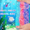thumbnail image 2 of Slime Kit Okaybee Ocean - Cuenta con diseño de sirena (3 unidades, 100 ml), color rosa y azul, 2 of 8