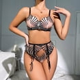 thumbnail image 2 of Gibobby Conjunto de lencería Sexy Lencería Sexy para Mujer Vestido De Dormir Profundo Empalme De Encaje Ahueca hacia Fuera Mini Lenceria Body Mujer(Negro, G), 2 of 5