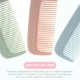 thumbnail image 3 of KAKOWELY 5Pcs Hairdressing Comb with Anti Static Silicone Handle Easy Detangle Comb for Hair Styling, 3 of 8