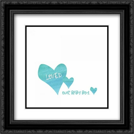 - Loved Baby Boy 2x Matted 20x20 Black Ornate Framed Art Print by Wingard, Pamela J.