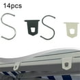 thumbnail image 3 of Multipurpose Rv Awning Hooks 14 Set Roller Rod Quick Hook For Camping Tent White, 3 of 7