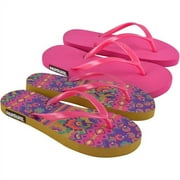 MUK LUKS Flat Flip Flops 2 Pair Packs
