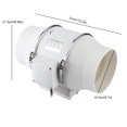 thumbnail image 3 of Ventilador De Conducto, Larga Vida útil Fácil De Instalar Para El Hogar, 3 of 7