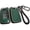 Black-green, variant on Key Fob Cover Compatible with Fit for VW Tiguan Atlas 2022 Golf GTI Jetta Arteon Audi A1 2021 Skoda, 3/4 Button, Flip Key, PU Leather, Weaving Keyring, Keychain Case Holder Protector,Silver-brown