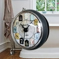 thumbnail image 6 of FRCOLOR Bathroom Clocks Waterproof Clock Suction Cup Clock Delicate Clock, 6 of 8