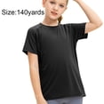 thumbnail image 2 of Camisetas Deportivas Para Niños Manga Corta Transpirable Cuello Redondo Secado Rápido Running Fitness Top - Negro, 2 of 8