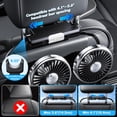 thumbnail image 3 of Manguera Nauttxon para ventilador de coche para niños con luces LED USB para asientos traseros, 3 of 8