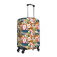 thumbnail image 3 of Xecao Retro Summer Stamp print Elastic Luggage Cover, with double-sided print , is perfect for travel, business, and daily use, 3 of 9