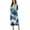 Blue Marble, variant on Christmas Candy Bow Heart Print Women's Long House Dress Zipper Loungewear Xmas Long Sleeve Zip Up Robes Full Length Sleepwear Nightgown with Pockets, 4XL
