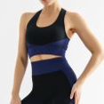 thumbnail image 1 of Traje deportivo de cintura alta para mujer, traje deportivo de burbujas para levantamiento de cadera, alta elasticidad, para correr, traje de Yoga sin costuras con cremallera, 1 of 5
