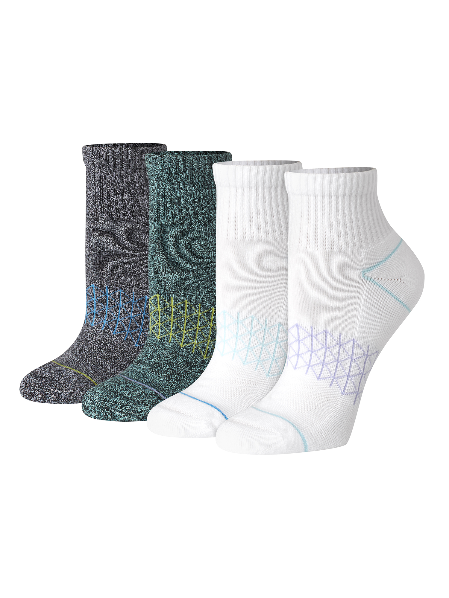 Hanes Women's Ankle Socks, Absolute Comfort, 4-Pack photo 4