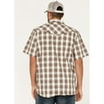 thumbnail image 4 of Moonshine Spirit Men's Spirit&Reg; Twisted Barb Plaid Snap Western Shirt Brown, 4 of 4