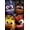 Premium Poster & Clip Bundle, variant on Five Nights at Freddy's - Quad Wall Poster, 22.375" x 34"