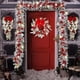 thumbnail image 2 of Corona de Navidad para puerta delantera, guirnalda de ratán con luces para ventana, chimenea, escaleras, decoración navideña de Año Nuevo, 2 of 4