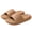 Brown, variant on Black Unisex Indoor Slippers Solid Color Thick Soft Sole Comfortable