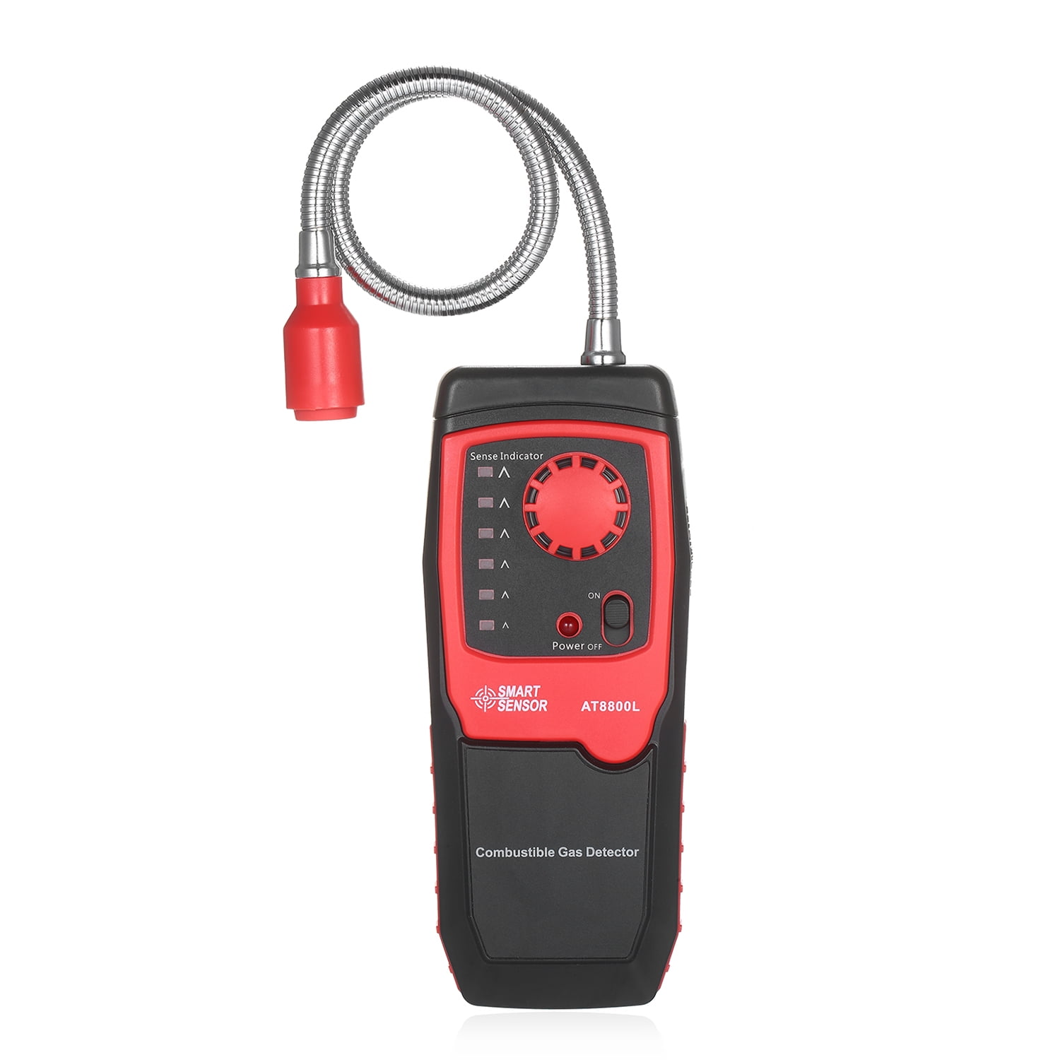 Portable Gas Leak Detector Combustible Propane Methane Gas Sensorr with Sound Warning Adjustable Sensitivity and Flex Probe Natural Gas Detector 