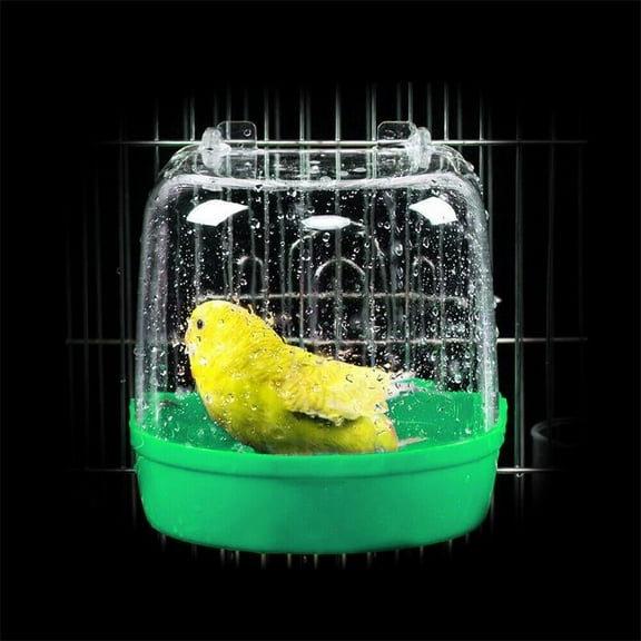 Classic Caged Bird Bath Aviary Birds Budgie Finches Canaries Shower Pet Feed