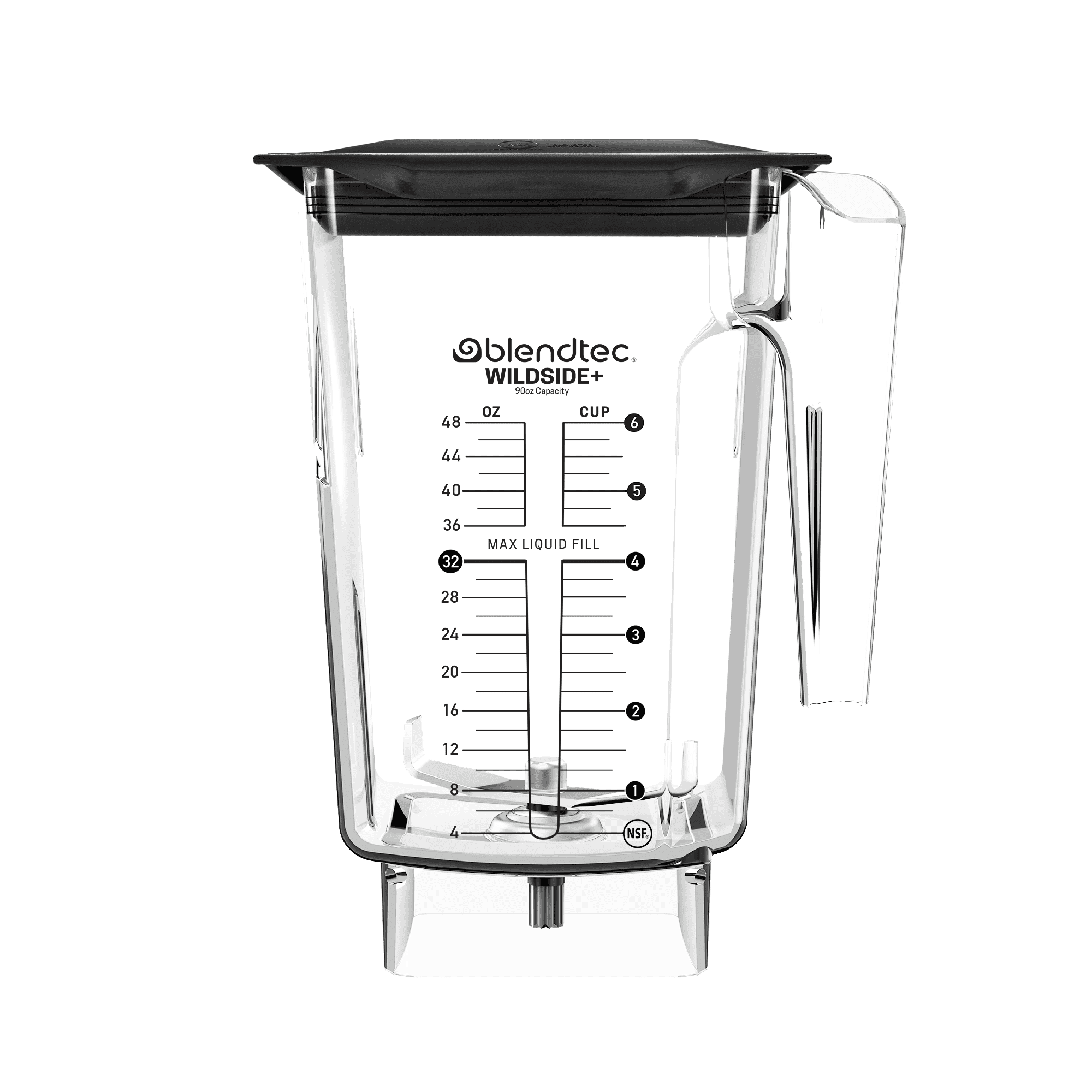 With Latching Lid for sale online Blendtec Commercial Wildside Blender Jar 3 Qt 