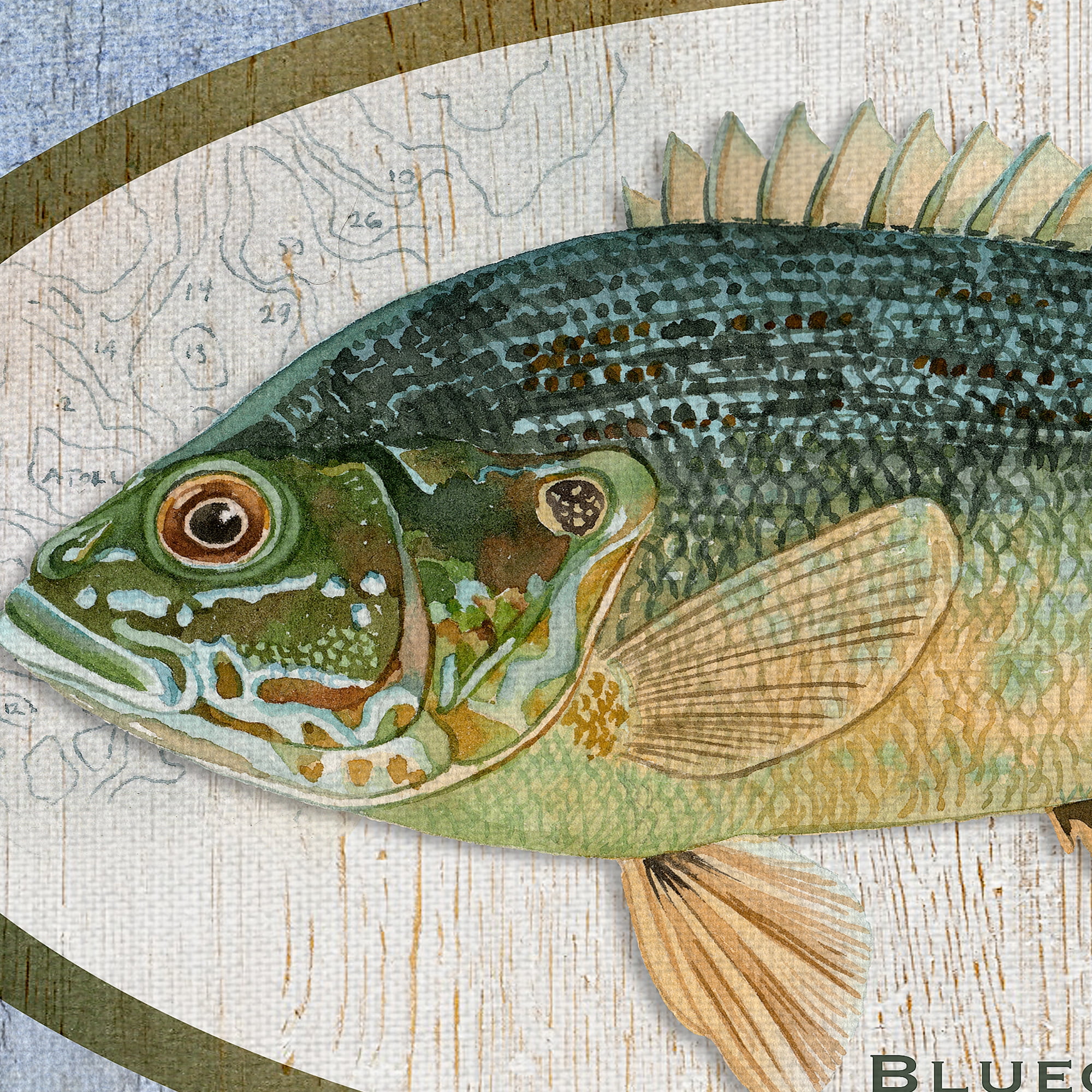 Masterpiece Art Gallery Gone Fishing Sign By Lynnea Washington Canvas Art Print 24" x 36"