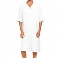 thumbnail image 3 of LONKITO Men's Pajama Nightshirt Long Nightgown Comfort Lounge Sleep Shirt Short Sleeve Nightshirts, 3 of 8