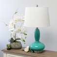 thumbnail image 4 of Elegant Designs Lampe de Table Contemporaine en Verre Courbé & Turquoise, 4 of 6